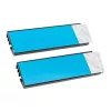 Disipador/radiador para SSD para sistema de refrigeración de PC Akasa A-M2HS01-KT02 negro 1 - 2 (A-M2HS01-KT02)