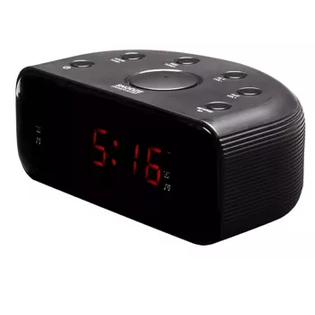 Radio FM analógica y digital Denver CR-430 con pantalla LED, negro