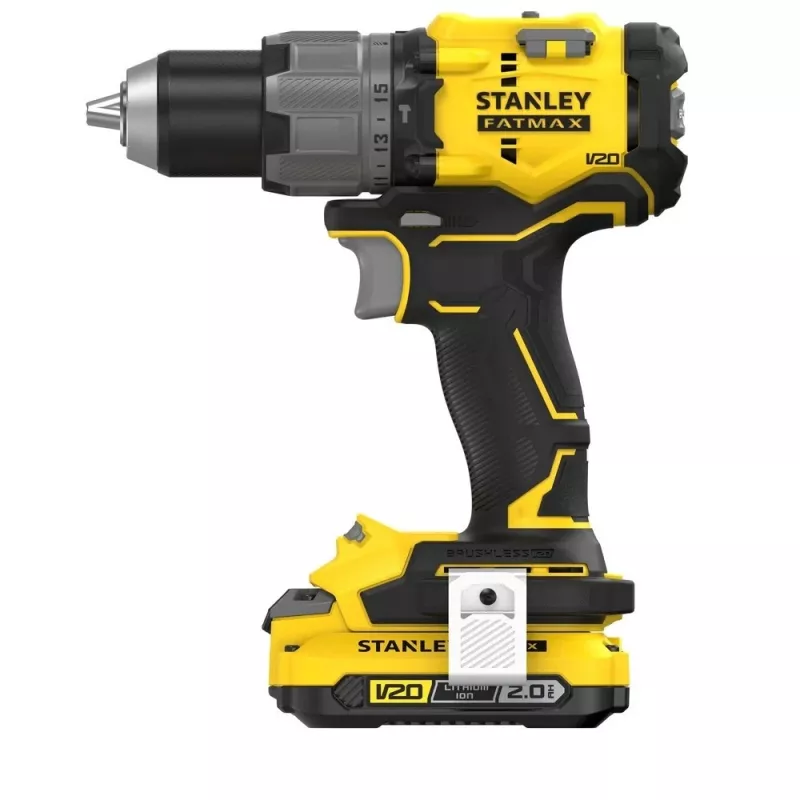 Taladro atornillador a batería STANLEY FatMax V20 SFMCD726D2K 18V, 2x 2Ah Li-Ion, 80 Nm, 2 velocidades, LED
