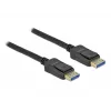 Delock - Cable DisplayPort - DisplayPort (M) a DisplayPort (M) - DisplayPort 2,0 - 2,0 m - Compatible con 10K 60 Hz (10.240 x 4320) - Negro (80262)