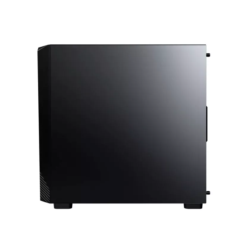 Montech X5M (B) caja de PC Micro Tower – Micro-ATX/Mini-ITX, 3x120mm frontal, 1x120mm trasero, compatible con fuentes ATX, 2x3,5 pulgadas + 4x2,5 pulgadas, negra