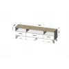 Soporte de TV Cama LOTTA 180cm blanco + roble sonoma