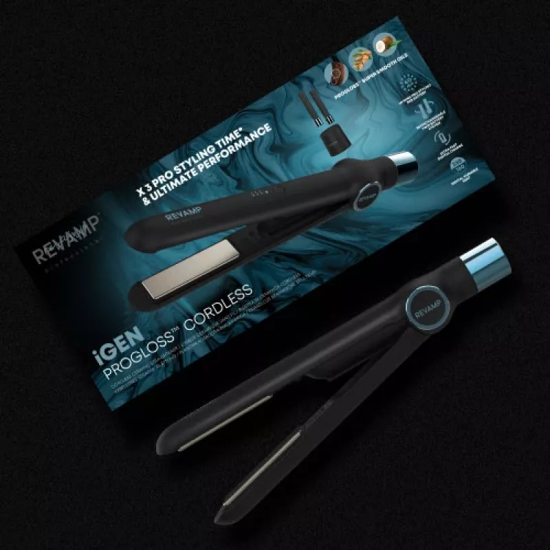 Plancha alisadora Revamp ST-2750-EU2 inalámbrica placas de cerámica Progloss
