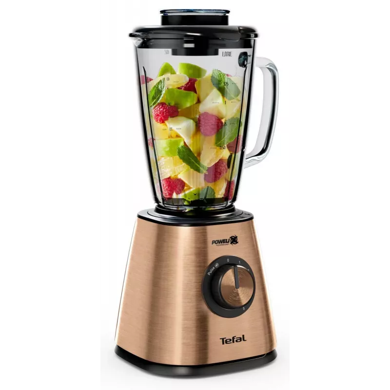 Batidora de vaso Tefal BlendForce BL439G10 — 800 W, jarra de cristal de 1,75 L, trituradora de hielo