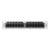 Patch panel LANBERG PPU6-9012-S, 12 puertos Cat6, metal, gris
