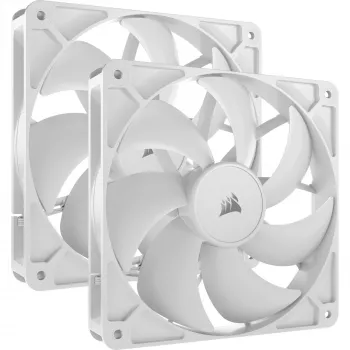 Corsair RS140 Dual Pack ventiladores de caja, 140 mm, blancos, CO-9050195-WW