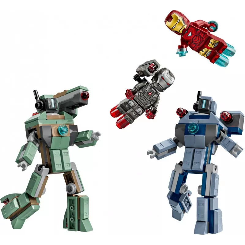Juguete de construcción LEGO Marvel Super Heroes Iron Man War Machine Set 76320, 204 piezas, 2 minifiguras, 100 mm de altura