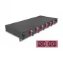 Caja de empalme de fibra óptica DeLOCK 67002 negro metal 482x220x44mm
