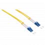 LogiLink - Cable de conexión - LC monomodo (M) a LC monomodo (M) - 1 m - Fibra óptica - Dúplex - 9/125 µm - OS2 - libre de halógenos - amarillo