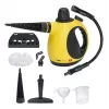 Clatronic DR 3653 limpiador a vapor portátil, 0,25 l, 1050 W, negro/amarillo