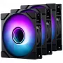 Ventilador Phanteks M25 Gen2 120 mm PWM D-RGB pack de 3 - Negro