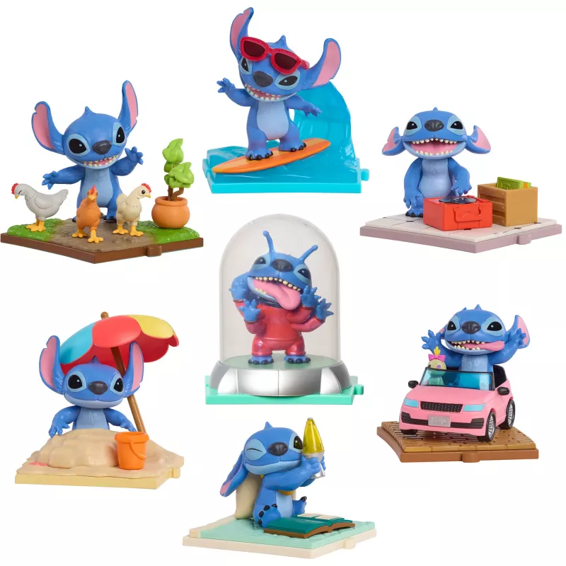 Stitch Movie Time cajas sorpresa, figura de juguete artículo surtido, una figura