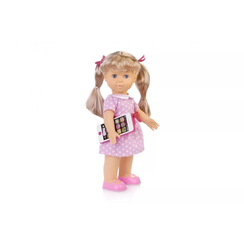 Muñeca Artyk Natalia camina con smartphone 41 cm – muñeca andadora Artyk 41 cm con accesorios