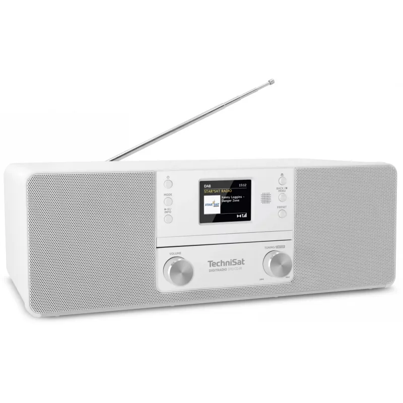 TechniSat DigitRadio 370 CD IR radio DAB reproductor de CD/MP3 reproductor digital radio por internet receptor de audio Bluetooth 10 vatios