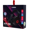LORGAR Kaya 460, auriculares gaming USB con micrófono, CM108B, iluminación RGB, Plug&Play, cable de conexión USB-A de 2m, almohadillas de tela, tamaño: 192*184,7*88mm, 0,329kg, negro