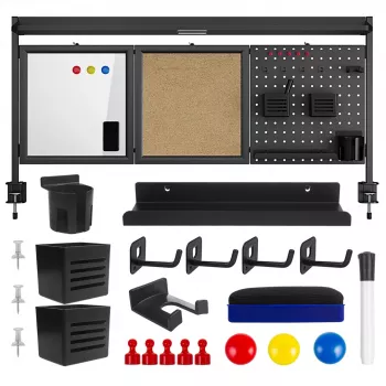 Separador de escritorio ergo office ER-300 B, ancho 1250 mm, carga máx. 10 kg