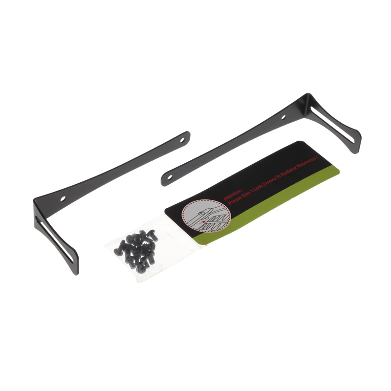 Soporte para radiador BitsPower BP-120RADHV2-BK — soporte de montaje negro para radiadores de 120 mm