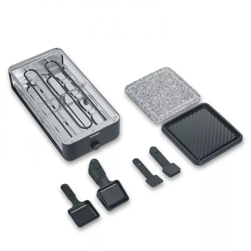 Parrilla de raclette Severin RG 2366 8 personas 1300 W negra