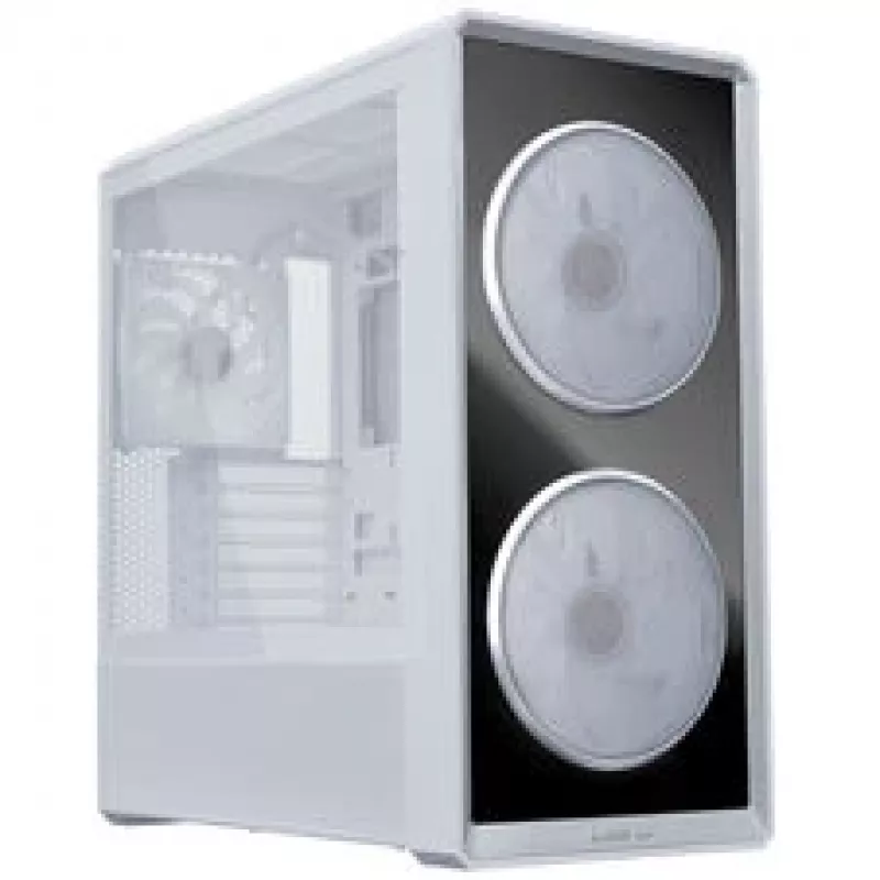 Caja de PC Lian Li LANCOOL 217 INF + 3 ventiladores UNI FAN SL-INF 120 Reverse Blade - blanco