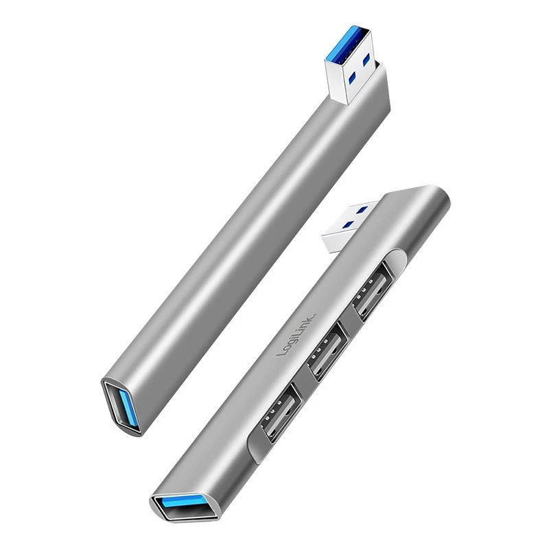Hub LogiLink USB 3.2 Gen1 4 puertos USB-A 1x USB3.0 AF 3x USB2.0 AF UA0436