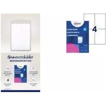 Portatarjetas Avery 4834XL poliéster transparente 50 uds.