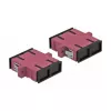 Acoplador de fibra óptica SC hembra-hembra DELOCK 85998, violeta, pack de 4