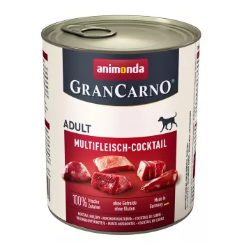 Comida húmeda para perros Animonda GranCarno Multi Meat Cocktail 800 g — ternera, pollo, caza, corazón, pavo, adult