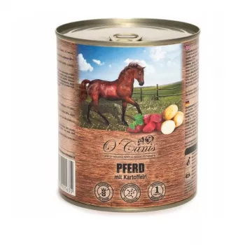 O'CANIS carne de caballo con patatas - comida húmeda para perros - 800g