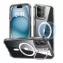 Funda para móvil ESR Classic Hybrid para iPhone 16 Plus — transparente con soporte integrado