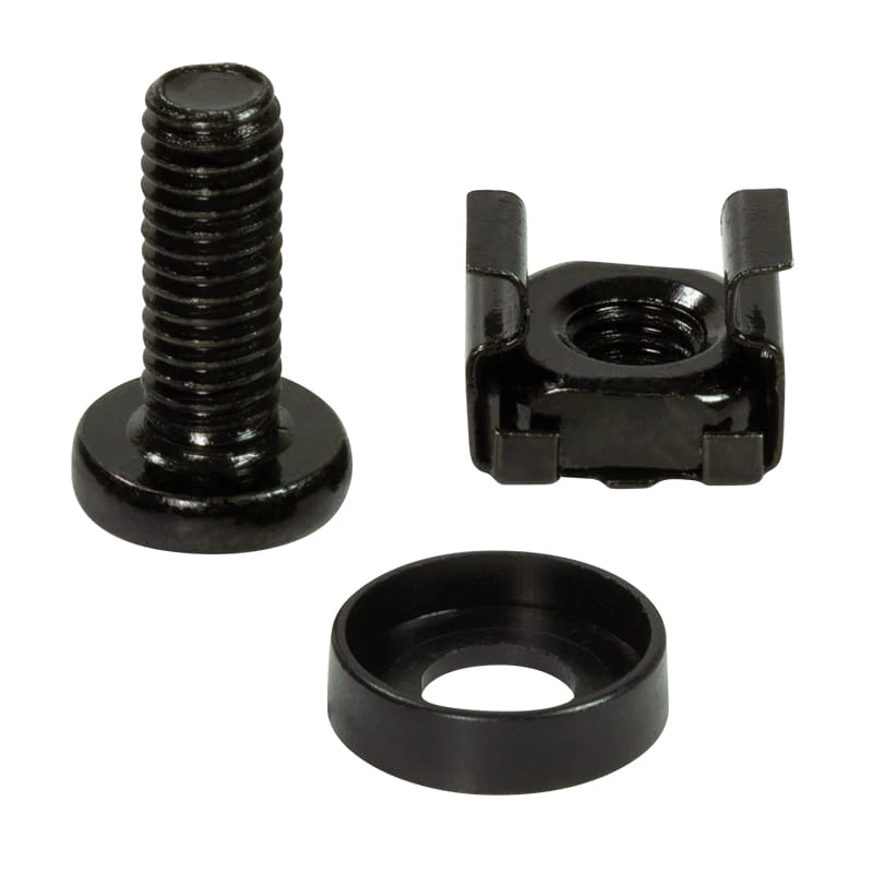 Juego de tornillos LOGILINK AC116 — 50 tornillos negros para accesorios de rack