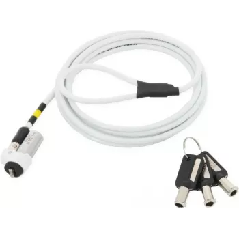 Candado de cable Mobilis 001328 blanco 1,8 m con llave