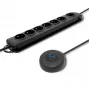 Protector contra sobretensiones Qoltec 50171 Negro 7 tomas AC 230V 1,5m