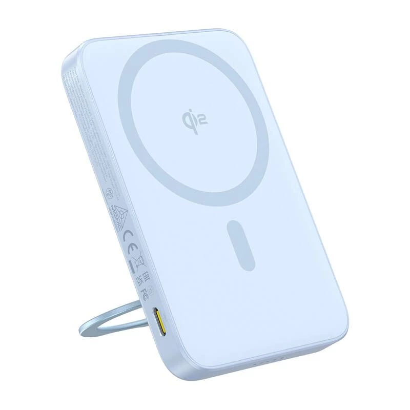 Power bank Baseus PicoGo Qi2 5000 mAh 20 W azul cargador portátil inalámbrico y con cable