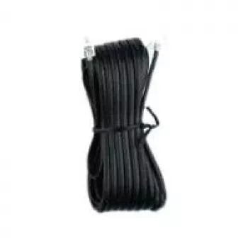 Cable telefónico Helos 014067 6 m negro transparente