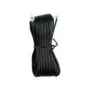 Cable telefónico Helos 014067 6 m negro transparente