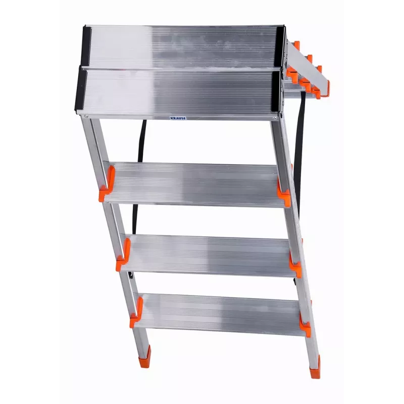 Escalera de tijera doble Krause Dopplo plata