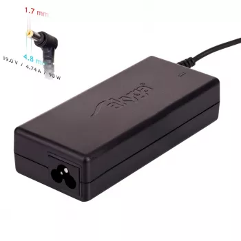 Fuente de alimentación para portátil Akyga AK-ND-08 para HP, 90 W, 19 V / 4,74 A, 4,8 x 1,7 mm