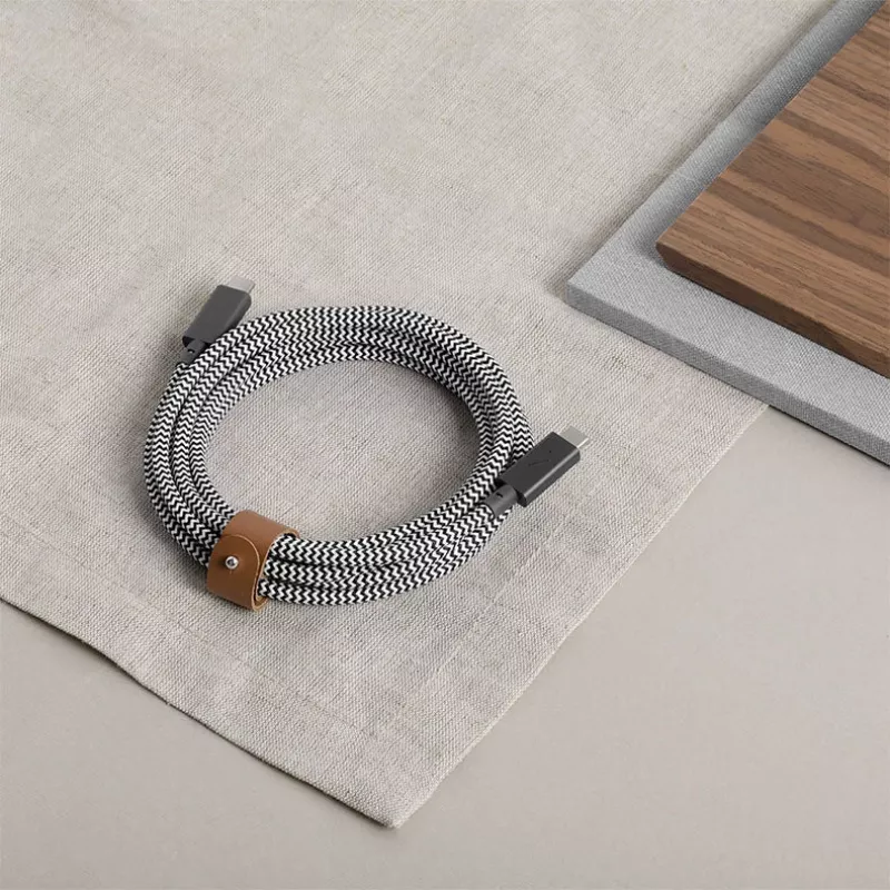 Cable USB-C a USB-C Native Union Belt Cable Pro 240W, 2,4 m, USB 2.0, 0,48 Gbit/s, verde
