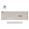 Teclado mecánico Keychron K4 HE 96% QWERTY — USB, RF Wireless y Bluetooth, 100 teclas, RGB, Blanco/Madera