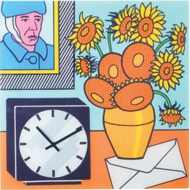 Reloj NeXtime 8170 Go van Go, 43x43 cm, pared, multicolor