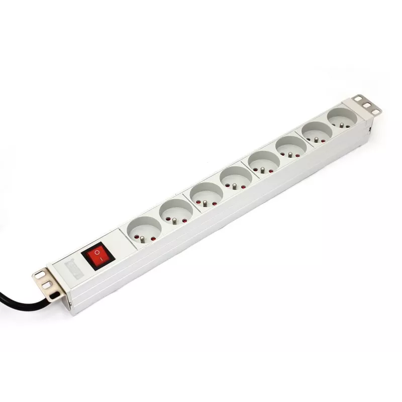 DIGITUS Professional A-19-STRIP-2-IMP – regleta de alimentación (rack – montaje en rack) – corriente alterna 250 V – alimentación de entrada – salida
