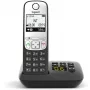 Gigaset A690A - Teléfono analógico/DECT - Terminal inalámbrico - Manos libres - 100 entradas - Negro (S30852-H2830-B101)