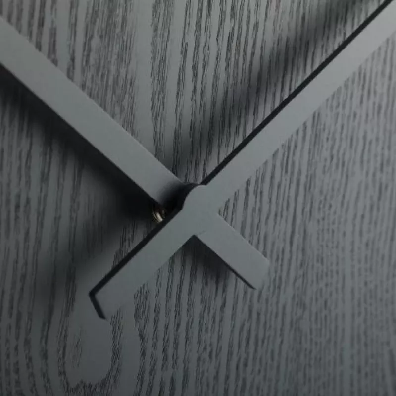 NeXtime 3096GS - Reloj de pared - Reloj de cuarzo - Redondo - Gris - Madera - Adultos