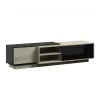 Mueble de TV Cama SIGMA1 180 roble Sonoma/negro brillante