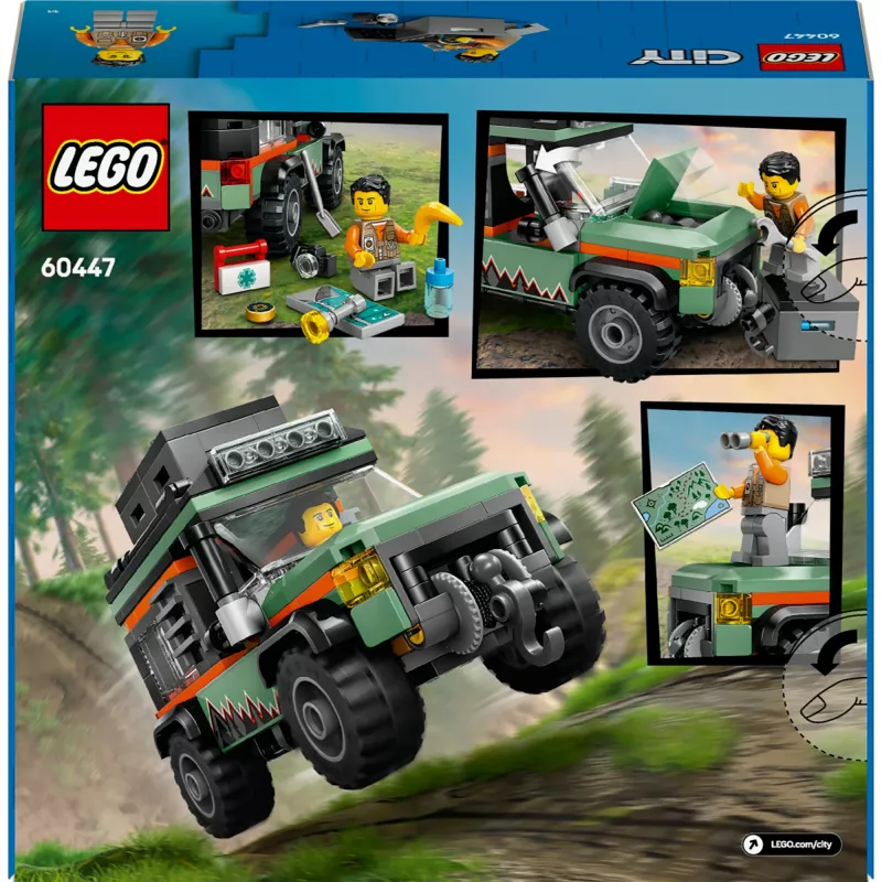 LEGO City SUV todoterreno 4x4 set de construcción 60447 — 221 piezas, 1 minifigura, a partir de 6 años