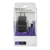 Qoltec 50188 Cargador para dispositivos móviles Portátil, Smartphone, Smartwatch, Tablet, Teléfono, Universal Negro AC, DC Interior