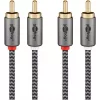 Goobay 65295. Conexión 1: 2 x RCA, conector 1 sexo: macho, conexión 2: 2 x RCA, conector 2 sexo: macho, material del cable: