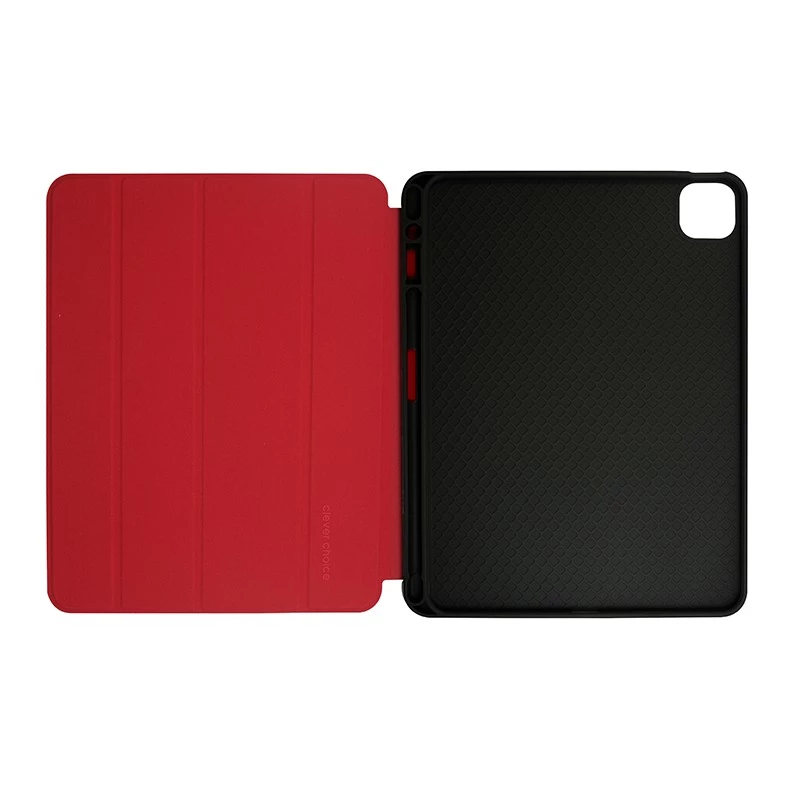 Crong FlexFolio CRG-FXF-IPD112-RED funda tipo folio para iPad Air 11 M3 (2025)/M2 (2024), iPad Air 10.9 (5-4 gen.), iPad Pro 11 (2022-2021), 27,7 cm (10,9″), con soporte para Apple Pencil, roja