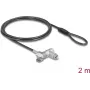 Candado para portátil Navilock 22052 para MacBook Pro 2021–2024 14 pulgadas y 16 pulgadas, cable de 2 m