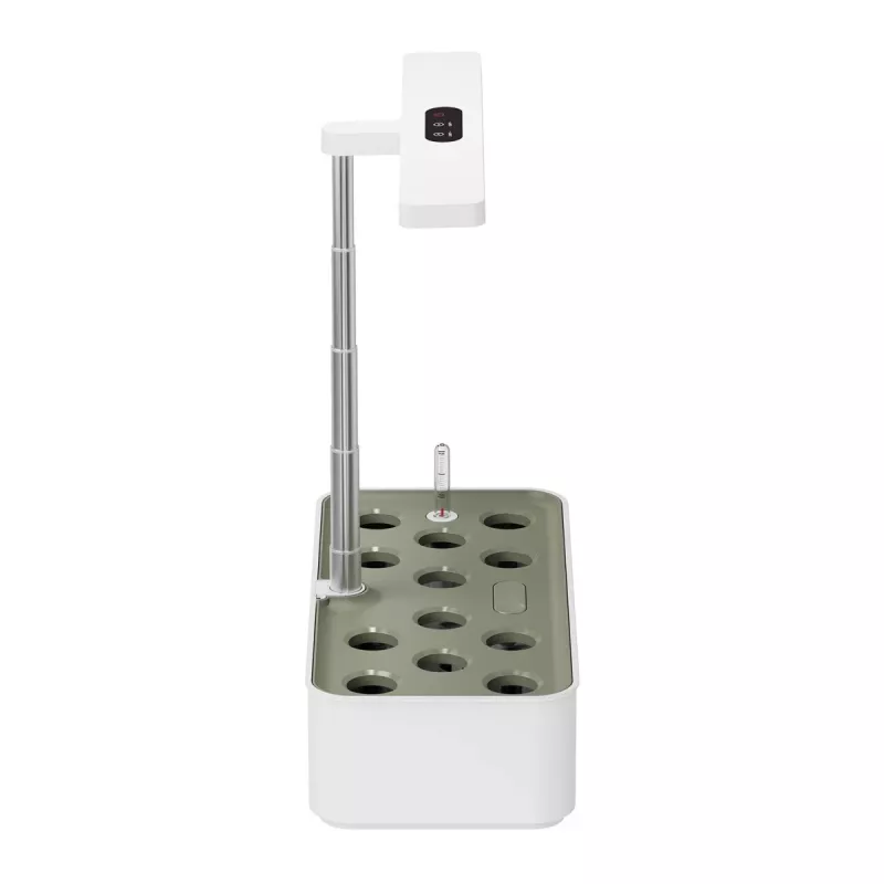 Sistema inteligente de cultivo de plantas de interior GreenBlue, maceta SMART, capacidad 4L, para 12 plantas, LEDs de espectro completo, GB133